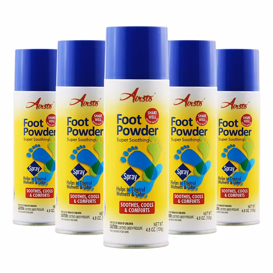 고품질 제품 운동선수 발 치료 진정 발 파우더 스프레이